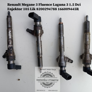 8200294788 166009445R Renault Megane 3 Fluence Laguna 3 1.5 Dci Enjektor 105 Lik