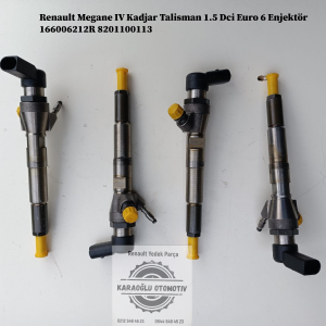 166006212R 8201100113 Renault Megane 4 Kadjar Talisman 1.5 Dci Euro 6 Enjektör
