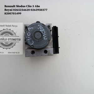 0265234620 0265950377 8200701499 Renault Modus Clio 3 Abs Beyni