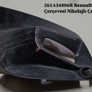 261A26956R Renault Clio 5 Sağ Sis Far Çerçevesi Nikelajlı Çıkma