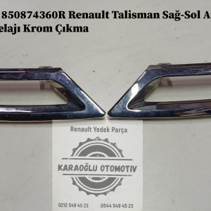 850868227R 850874360R Renault Talisman Sağ-Sol Arka Tampon Nikelajı Krom Çıkma