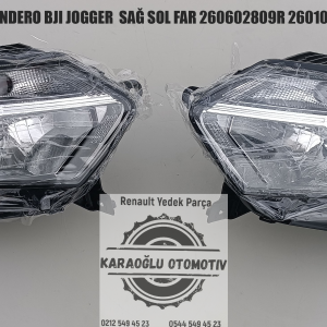DACİA YENİ SANDERO BJI SAĞ SOL FAR 260602809R 260104188R