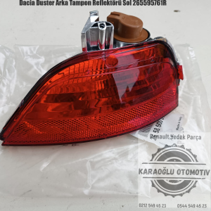 265595761R Dacia Duster Arka Tampon Reflektörü Sol