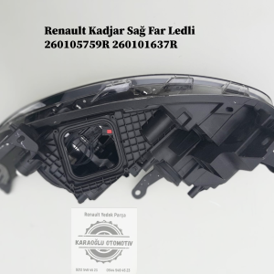 260105759R 260101637R Renault Kadjar Sağ Far Ledli
