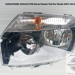 260605968R 260605370R Dacia Duster Sol Far Siyah 2009-2012