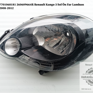 7701068181 260609664R Renault Kango 3 Sol Ön Far Lambası 2008-2012