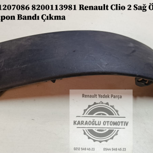 7701207086 8200113981 Renault Clio 2 Sağ Ön Tampon Bandı Çıkma