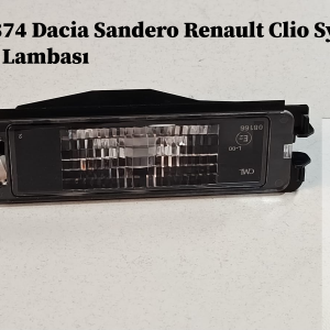 8200957874 Dacia Sandero Renault Clio Symbol Joy Plaka Lambası