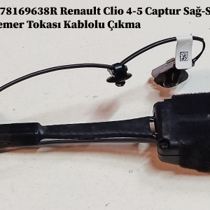 878179094R 878169638R Renault Clio 4-5 Captur Sağ-Sol Ön Emniyet Kemer Tokası Kablolu Çıkma