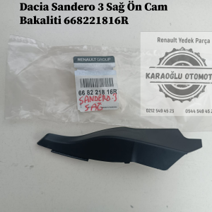 668221816R Dacia Sandero 3 Ön Cam Sağ Izgara Kapağı