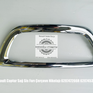 620747266R 620745350R Renault Captur Sağ Sis Farı Çerçeve Nikelajı