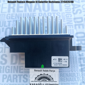 Renault Fluence Megane III Kalorifer Rezistansı 271502874R