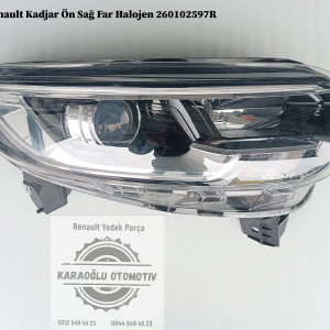 260102597R Renault Kadjar Ön Sağ Far Halojen
