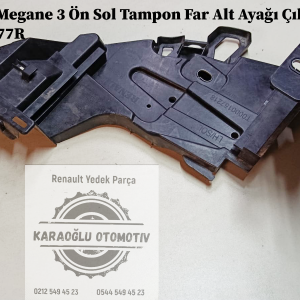 622238077R Renault Megane 3 Ön Sol Tampon Far Alt Ayağı Çıkma
