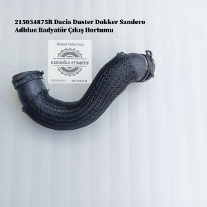 215034875R Dacia Duster Dokker Sandero Adblue Radyatör Çıkış Hortumu