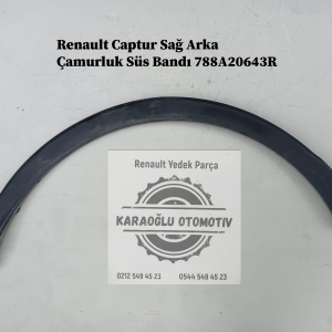 788A20643R Renault Captur Sağ Arka Çamurluk Süs Bandı
