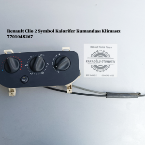 7701048267 Renault Clio 2 Symbol Kalorifer Kumandası Klimasız