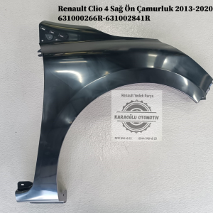 631000266R-631002841R Renault Clio 4 Sağ Ön Çamurluk 2013-2020