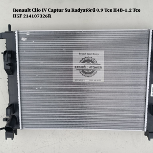 214107326R Renault Clio IV Captur Su Radyatörü 0.9 Tce H4B-1.2 Tce H5F