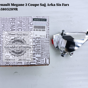 265805289R 265800001R Renault Megane 3 Coupe Sağ Arka Sis Farı