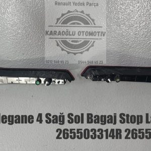 265503314R 265557756R Renault Megane 4 Sağ Sol İç Bagaj Stop Lambası