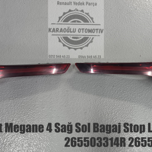 265503314R 265557756R Megane IV Sağ Sol Bagaj Stop Lambası