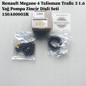 150A00005R Renault Megane 4 Talisman Trafic 3 1.6 Yağ Pompa Zincir Dişli Seti