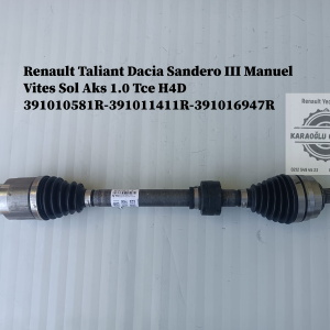 391010581R-391011411R-391016947R Renault Taliant Dacia Sandero III Manuel Vites Sol Aks 1.0 Tce H4D