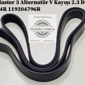 117200334R 119204796R Renault Master 3 Alternatör V Kayışı 2.3 Dci M9T