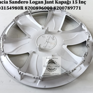 403154980R 8200896000 8200789771 Dacia Sandero Logan Jant Kapağı 15 İnç