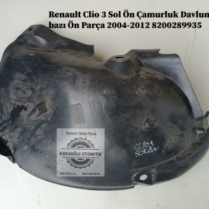 8200289935 Renault Clio 3 Sol Ön Çamurluk Davlumbazı Ön Parça 2004-2012