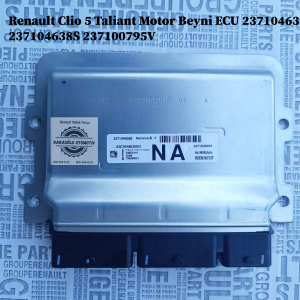 237104639S 237104638S 237100795V Renault Clio 5 Taliant Motor Beyni ECU
