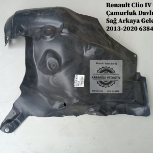 638428084 Renault Clio IV Ön Çamurluk Davlumbazı Sağ Arkaya Gelen 2013-2020