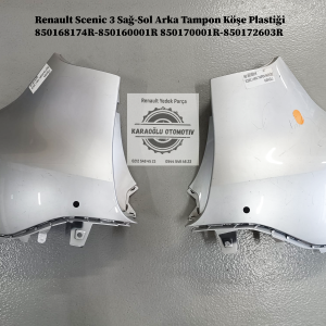 850168174R-850160001R 850170001R-850172603R Renault Scenic 3 Sağ-Sol Arka Tampon Köşe Plastiği