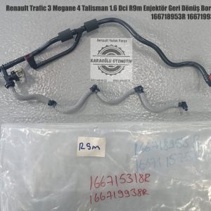 166718953R 166719938R Renault Trafic 3 Megane 4 Talisman 1.6 Dci R9M Enjektör Geri Dönüş Borusu