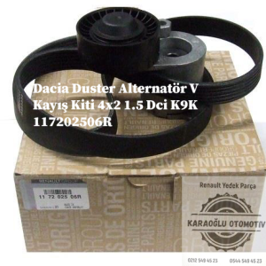 117202506R Dacia Duster Alternatör V Kayış Kiti 4x2 1.5 Dci K9K