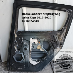 821002434R Dacia Sandero Stepway Sağ Arka Kapı