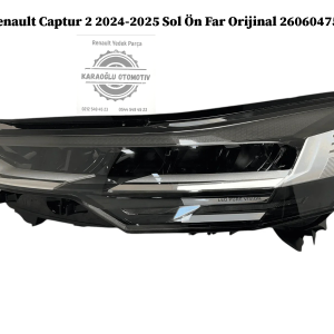 260604753R Renault Captur 2 2024-2025 Sol Ön Far Orijinal