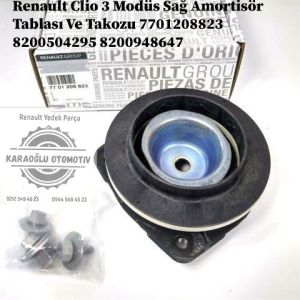 7701208823 8200504295 8200948647 Renault Clio 3 Modüs Sağ Amortisör Tablası Ve Takozu