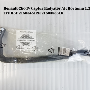 215034612R 215038651R Renault Clio IV Captur Radyatör Alt Hortumu 1.2 Tce H5F