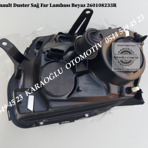 260108233R Renault Duster Sağ Far Lambası Beyaz