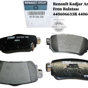 440606633R 440605889R Renault Kadjar Arka Fren Balatası