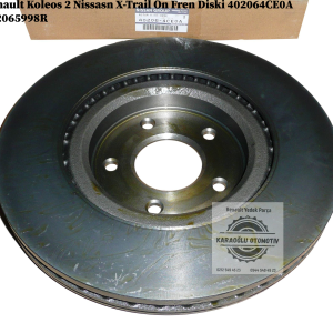 402064CE0A 402065998R Renault Koleos 2 Nissasn X-Trail Ön Fren Diski
