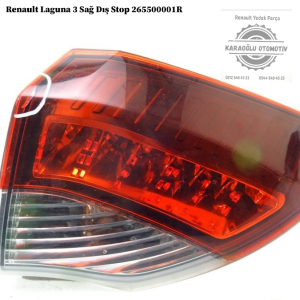 265500001R 269140001R Renault Laguna 3 Sağ Dış Stop