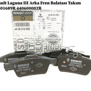 440601689R 440600002R Renault Laguna III Arka Fren Balatası Takım