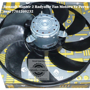 7701209232 Renault Master 2 Radyatör Fan Motoru Ve Pervanesi
