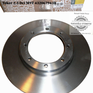 432067943R Renault Master 3 Arka Fren Disk Çift Teker 2.3 Dci M9T