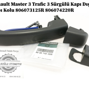 806073125R 806074220R Renault Master 3 Trafic 3 Sürgülü Kapı Dış Kapı Kolu