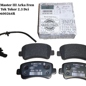 440600264R Renault Master III Arka Fren Balatası Tek Teker 2.3 Dci M9T