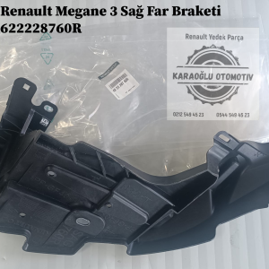 622228760R Renault Megane 3 Sağ Far Tampon Bağlantı Braketi